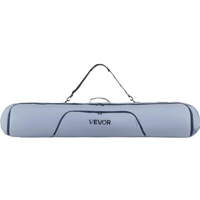 VEVOR Skitasche, bis zu 165 cm, Skibag, Skisack, Skicover, wasserdichtes 600D-Oxford-Gewebe, mit verstellbaren Innengurten, Skiersack für Skistöcke, Schutzbrillen, Handschuhe, Helme, Stiefel (Grau) VEVOR Skitasche, bis zu 165 cm, Skibag, Skisack, Skicover, wasserdichtes 600D-Oxford-Gewebe, mit verstellbaren Innengurten, Skiersack für Skistöcke, Schutzbrillen, Handschuhe, Helme, Stiefel (Grau)