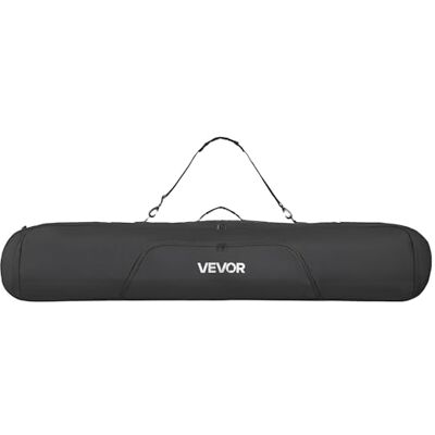 VEVOR Skitasche, bis zu 165 cm, Skibag, Skisack, Skicover, 600D-Oxford-Gewebe, mit verstellbaren Innengurten, Skiersack für Skistöcke, Schutzbrillen, Handschuhe, Helme, Stiefel (Schwarz) VEVOR Skitasche, bis zu 165 cm, Skibag, Skisack, Skicover, 600D-Oxford-Gewebe, mit verstellbaren Innengurten, Skiersack für Skistöcke, Schutzbrillen, Handschuhe, Helme, Stiefel (Schwarz)