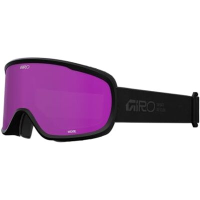 Giro Moxie Skibrille Damen Ski Snowboardbrille Unisize Schneebrille EXV Weitsicht, Anti-Fog, OTG geeignet, Ersatzscheibe, Helm-kompatibel Farbe: stacked black Gläser: amber pink/yellow Giro Moxie Skibrille Damen Ski Snowboardbrille Unisize Schneebrille EXV Weitsicht, Anti-Fog, OTG geeignet, Ersatzscheibe, Helm-kompatibel Farbe: stacked black Gläser: amber pink/yellow