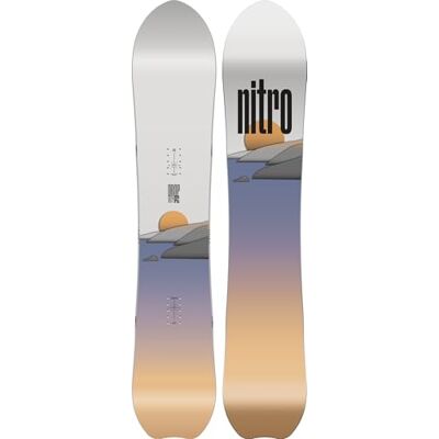 NITRO Snowboards Damen Drop Board ´25 All-Mountain Freeride Girls Powder Carving Board Cam-Out Camber NITRO Snowboards Damen Drop Board ´25 All-Mountain Freeride Girls Powder Carving Board Cam-Out Camber
