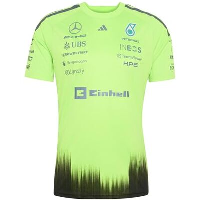 Adidas Men's Mercedes AMG Petronas Formula 1 Setup Tee, solar Green/Black, XS Adidas Men's Mercedes AMG Petronas Formula 1 Setup Tee, solar Green/Black, XS