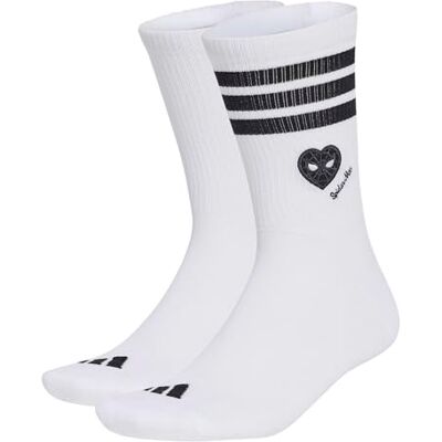 Adidas Unisex Marvel Spiderman Socks Socks, white/white, S Adidas Unisex Marvel Spiderman Socks Socks, white/white, S