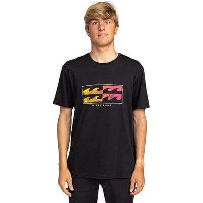 Billabong Upside Down Screen Tee für Männer Black M Billabong Upside Down Screen Tee für Männer Black M