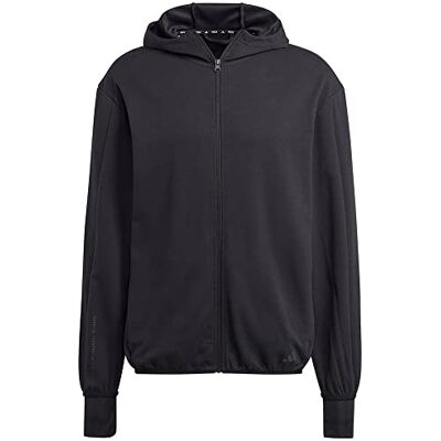 Adidas Herren Hooded Track Top Yoga Base Fz Hd, Black/White, IC7288, XL Adidas Herren Hooded Track Top Yoga Base Fz Hd, Black/White, IC7288, XL