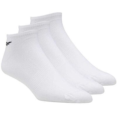 Reebok Men's Tech Style 3 Pack Ankle Socks, White, XL Reebok Men's Tech Style 3 Pack Ankle Socks, White, XL