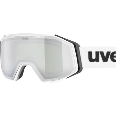 Uvex gravity FM stylische, verspiegelte Skibrille mit Anti-Fog-Beschichtung und Over-The-Glasses-Konstruktion für Damen und Herren white matt/silver-green one size Uvex gravity FM stylische, verspiegelte Skibrille mit Anti-Fog-Beschichtung und Over-The-Glasses-Konstruktion für Damen und Herren white matt/silver-green one size