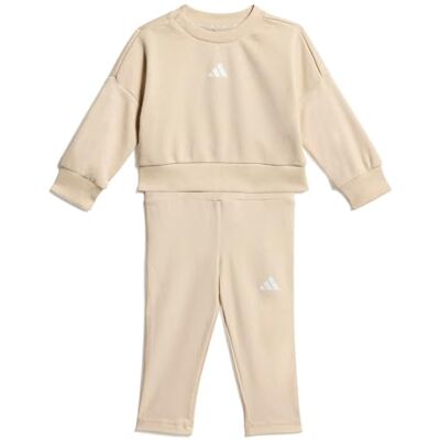 Adidas Unisex Baby SEASONALS SWEAT SET, Crystal Linen/white, 3-6 Months Adidas Unisex Baby SEASONALS SWEAT SET, Crystal Linen/white, 3-6 Months