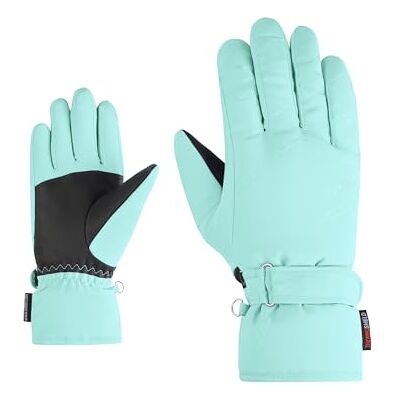 Ziener Damen KEVA-Z Ski-Handschuhe/Wintersport Primaloft, warm, wasserabweisend, Radiant Lagoon, 6 Ziener Damen KEVA-Z Ski-Handschuhe/Wintersport Primaloft, warm, wasserabweisend, Radiant Lagoon, 6