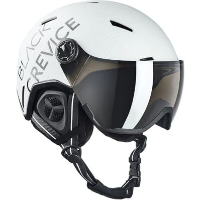 Black Crevice Skihelm Vail I Skihelm mit Visier im Pilotenstyle I Skihelm Herren & Damen I Skihelm aus Polycarbonat I Atmungsaktiver Ski-Helm I Größenverstellbar Black Crevice Skihelm Vail I Skihelm mit Visier im Pilotenstyle I Skihelm Herren & Damen I Skihelm aus Polycarbonat I Atmungsaktiver Ski-Helm I Größenverstellbar