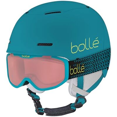 Bollé Kinder Set B-Fun JR Skihelm + Rocket Skibrille Leichter & sicherer Helm Junior-Maske mit Antibeschlagbeschichtung Bollé Kinder Set B-Fun JR Skihelm + Rocket Skibrille Leichter & sicherer Helm Junior-Maske mit Antibeschlagbeschichtung