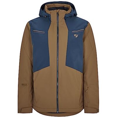 Ziener Herren TAFAR Ski-Jacke/Snowboard-Jacke atmungsaktiv, wasserdicht, walnut dob, 52 Ziener Herren TAFAR Ski-Jacke/Snowboard-Jacke atmungsaktiv, wasserdicht, walnut dob, 52