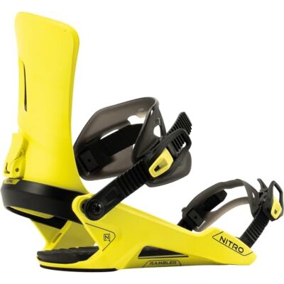 NITRO Rambler Bindung Herren All-Mountain Freestyle Binding, Komfortabler Flex, Sichere Passform, Direkte Kraftübertragung NITRO Rambler Bindung Herren All-Mountain Freestyle Binding, Komfortabler Flex, Sichere Passform, Direkte Kraftübertragung