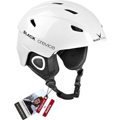 Crevice Kitzbühel Helm - Belüftung, Verstellbare Größe, Brillenträgerhalter Crevice Kitzbühel Helm - Belüftung, Verstellbare Größe, Brillenträgerhalter