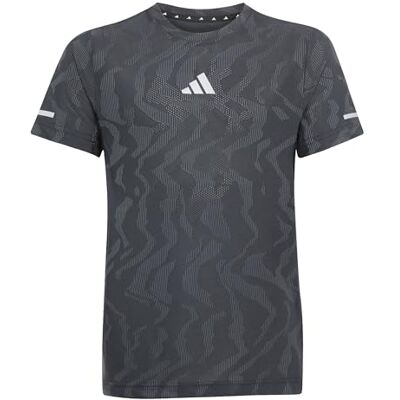Adidas Unisex Kinder PACE Path Tee, Black/Reflective Silver, 5-6 Years Adidas Unisex Kinder PACE Path Tee, Black/Reflective Silver, 5-6 Years