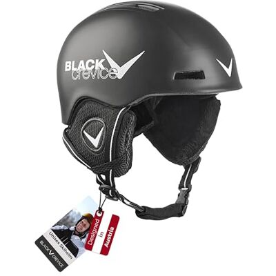 Black Crevice Kinderskihelm - Verstellbarer, Belüfteter Schutz Black Crevice Kinderskihelm - Verstellbarer, Belüfteter Schutz