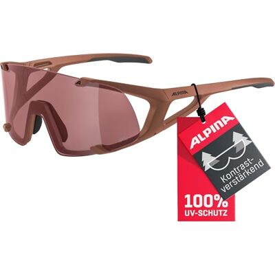 ALPINA HAWKEYE Q-LITE Verspiegelte, Kontrastverstärkende & Beschlagfreie Sport- & Fahrradbrille Mit 100% UV-Schutz Für Erwachsene, brick matt, One Size ALPINA HAWKEYE Q-LITE Verspiegelte, Kontrastverstärkende & Beschlagfreie Sport- & Fahrradbrille Mit 100% UV-Schutz Für Erwachsene, brick matt, One Size