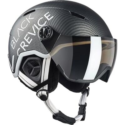 Black Crevice Skihelm Vail I Skihelm mit Visier im Pilotenstyle I Skihelm Herren & Damen I Skihelm aus Polycarbonat I Atmungsaktiver Ski-Helm I Größenverstellbar Black Crevice Skihelm Vail I Skihelm mit Visier im Pilotenstyle I Skihelm Herren & Damen I Skihelm aus Polycarbonat I Atmungsaktiver Ski-Helm I Größenverstellbar
