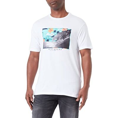 Billabong Barrel Screen Tee für Männer White M Billabong Barrel Screen Tee für Männer White M
