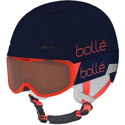 Bollé Kinder Set B-Fun JR Skihelm + Rocket Skibrille Leichter & sicherer Helm Junior-Maske mit Antibeschlagbeschichtung Bollé Kinder Set B-Fun JR Skihelm + Rocket Skibrille Leichter & sicherer Helm Junior-Maske mit Antibeschlagbeschichtung