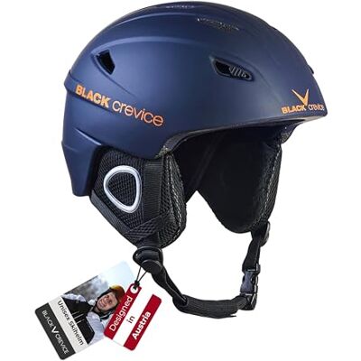 Black Crevice Skihelm Kitzbühel I Ski-Helm in sportlichem Design I Skihelm Herren & Damen I Skihelm aus Polycarbonat I Atmungsaktiver Ski-Helm I Größenverstellbar Black Crevice Skihelm Kitzbühel I Ski-Helm in sportlichem Design I Skihelm Herren & Damen I Skihelm aus Polycarbonat I Atmungsaktiver Ski-Helm I Größenverstellbar