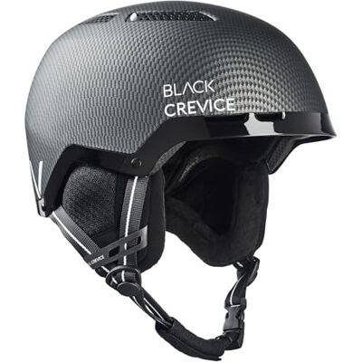 Black Crevice Skihelm Chamonix I Stoßfester Skihelm in sportlichem Design I Skihelm Herren & Damen I Snowboard-Helm I Atmungsaktiver Ski-Helm I Größenverstellbar Black Crevice Skihelm Chamonix I Stoßfester Skihelm in sportlichem Design I Skihelm Herren & Damen I Snowboard-Helm I Atmungsaktiver Ski-Helm I Größenverstellbar