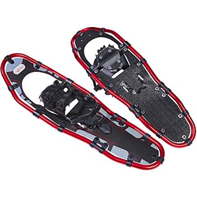 Black Crevice Alu Schneeschuhe Herren & Damen I Schneeschuhe zum Wandern mit Aluminiumrahmen I Schnee-Schuhe mit einstellbaren Fersenriemen, 53 cm Black Crevice Alu Schneeschuhe Herren & Damen I Schneeschuhe zum Wandern mit Aluminiumrahmen I Schnee-Schuhe mit einstellbaren Fersenriemen, 53 cm