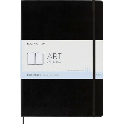 Moleskine Kreativ Notizbücher, Skizzenbuch, A4, 165G Papier, Hard Cover, schwarz S31939 Moleskine Kreativ Notizbücher, Skizzenbuch, A4, 165G Papier, Hard Cover, schwarz S31939