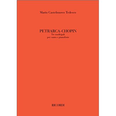 Ricordi Petrarca Chopin: Tre Madrigali Vocal and Piano Partitur Ricordi Petrarca Chopin: Tre Madrigali Vocal and Piano Partitur