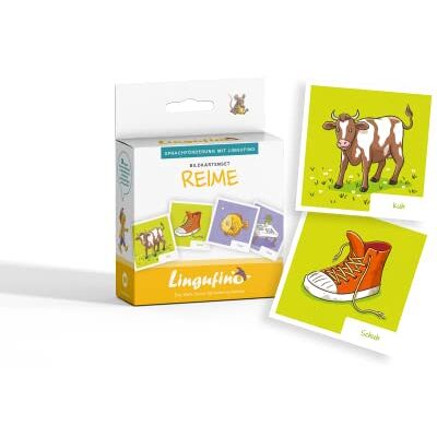 DIALOG TOYS Bildkarten zur Sprachförderung mit Lingufino Bildkarten Set Reime inkl. Begleitheft und 30 liebevoll illustrierten Bildkarten DIALOG TOYS Bildkarten zur Sprachförderung mit Lingufino Bildkarten Set Reime inkl. Begleitheft und 30 liebevoll illustrierten Bildkarten