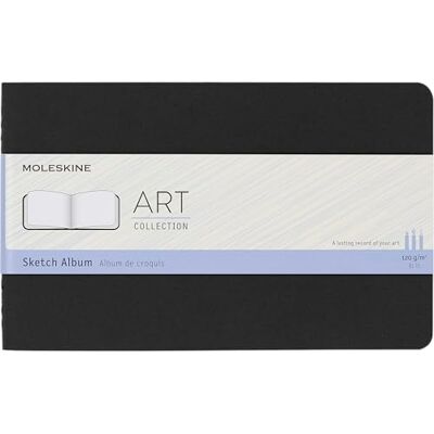 Moleskine Art Plus Skizzenbuch, Herausnehmbare Blankoseiten, Weicher Einband, Schwarz, Large 13 x 21 cm Moleskine Art Plus Skizzenbuch, Herausnehmbare Blankoseiten, Weicher Einband, Schwarz, Large 13 x 21 cm