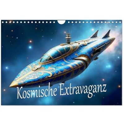 CALVENDO Kosmische Extravaganz (Wandkalender 2026 DIN A4 quer), Monatskalender: Ein Jahr Raumschiff-Romantik. ( Mobilitaet) CALVENDO Kosmische Extravaganz (Wandkalender 2026 DIN A4 quer), Monatskalender: Ein Jahr Raumschiff-Romantik. ( Mobilitaet)