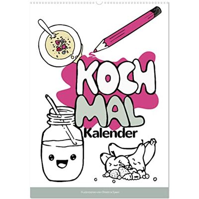 CALVENDO KOCH MAL KALENDER Lustige Rezepte zum Ausmalen (Wandkalender 2026 DIN A2 hoch), Monatskalender: Leckere und simple Rezepte illustrativ dargestellt! ( Lifestyle) CALVENDO KOCH MAL KALENDER Lustige Rezepte zum Ausmalen (Wandkalender 2026 DIN A2 hoch), Monatskalender: Leckere und simple Rezepte illustrativ dargestellt! ( Lifestyle)
