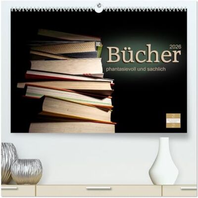 CALVENDO Bücher phantasievoll und sachlich (hochwertiger Premium Wandkalender 2026 DIN A2 quer), Kunstdruck in Hochglanz: Interessante und spannende ... Bildbearbeitungen von Büchern ( Orte) CALVENDO Bücher phantasievoll und sachlich (hochwertiger Premium Wandkalender 2026 DIN A2 quer), Kunstdruck in Hochglanz: Interessante und spannende ... Bildbearbeitungen von Büchern ( Orte)