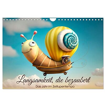 CALVENDO Langsamkeit, die bezaubert. Das Jahr im Zeitlupentempo. (Wandkalender 2026 DIN A4 quer), Monatskalender: Lustige Illustrationen ... und zur Entschleunigung. ( Spass) CALVENDO Langsamkeit, die bezaubert. Das Jahr im Zeitlupentempo. (Wandkalender 2026 DIN A4 quer), Monatskalender: Lustige Illustrationen ... und zur Entschleunigung. ( Spass)