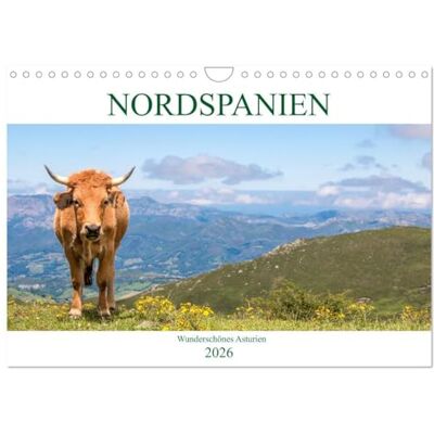 CALVENDO Nordspanien Wunderschönes Asturien (Wandkalender 2026 DIN A4 quer), Monatskalender: Der Kalender nimmt Sie mit in die wunderschöne spanische Region Asturien. ( Orte) CALVENDO Nordspanien Wunderschönes Asturien (Wandkalender 2026 DIN A4 quer), Monatskalender: Der Kalender nimmt Sie mit in die wunderschöne spanische Region Asturien. ( Orte)