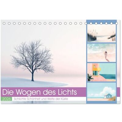 CALVENDO Die Wogen des Lichts (Tischkalender 2026 DIN A5 quer), Monatskalender: Dieser Kalender lädt Sie ein, in die beruhigende Schönheit ... reinsten Form ein. ( Gesundheit) CALVENDO Die Wogen des Lichts (Tischkalender 2026 DIN A5 quer), Monatskalender: Dieser Kalender lädt Sie ein, in die beruhigende Schönheit ... reinsten Form ein. ( Gesundheit)