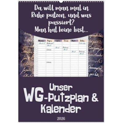 CALVENDO Gothic WG-Putzplan & Kalender 2026 (Wandkalender 2026 DIN A2 hoch), Monatskalender: Kalender und Putzplan in einem Design "Gothic ... für Wohngemeinschaften. ( Lifestyle) CALVENDO Gothic WG-Putzplan & Kalender 2026 (Wandkalender 2026 DIN A2 hoch), Monatskalender: Kalender und Putzplan in einem Design "Gothic ... für Wohngemeinschaften. ( Lifestyle)