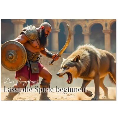 CALVENDO Das Imperium Lasst die Spiele beginnen (Wandkalender 2026 DIN A4 quer), Monatskalender: Ein Kalender mit fiktiven Gladiatoren im Kampf ... ro Gladh und packend. ( Kunst) CALVENDO Das Imperium Lasst die Spiele beginnen (Wandkalender 2026 DIN A4 quer), Monatskalender: Ein Kalender mit fiktiven Gladiatoren im Kampf ... ro Gladh und packend. ( Kunst)