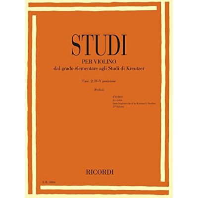 Ricordi Studi per violino Fasc. II: IV-V posizione-Violine-BOOK Ricordi Studi per violino Fasc. II: IV-V posizione-Violine-BOOK