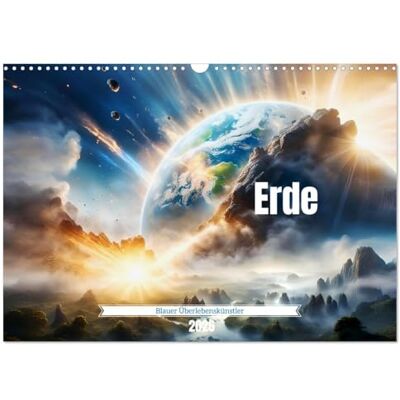 CALVENDO Erde Blauer Überlebenskünstler (Wandkalender 2026 DIN A3 quer), Monatskalender: Entdecke den Kalender des Unzerstörbaren. ( Natur) CALVENDO Erde Blauer Überlebenskünstler (Wandkalender 2026 DIN A3 quer), Monatskalender: Entdecke den Kalender des Unzerstörbaren. ( Natur)