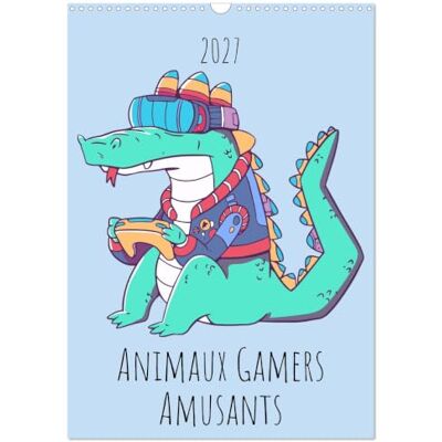 CALVENDO Kalender 2027 · Tiere Gamers Lustig Ein ganzjähriges Videospielabenteuer mit niedlichen Tieren, die auf Konsolen spielen · DIN A3 hoch · Wandkalender CALVENDO Kalender 2027 · Tiere Gamers Lustig Ein ganzjähriges Videospielabenteuer mit niedlichen Tieren, die auf Konsolen spielen · DIN A3 hoch · Wandkalender