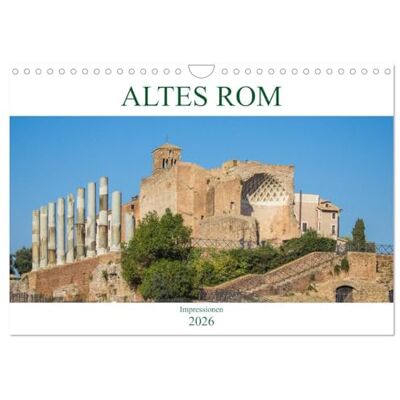CALVENDO Altes Rom Impressionen (Wandkalender 2026 DIN A4 quer), Monatskalender: Der Kalender gibt Einblicke in die ehemalige Hauptstadt des ... Zentrum Italiens, Rom. ( Orte) CALVENDO Altes Rom Impressionen (Wandkalender 2026 DIN A4 quer), Monatskalender: Der Kalender gibt Einblicke in die ehemalige Hauptstadt des ... Zentrum Italiens, Rom. ( Orte)
