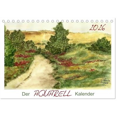 CALVENDO Der AQUARELL-Kalender (Tischkalender 2026 DIN A5 quer), Monatskalender: Mit ausgewählten Aquarellen durch die Zeiten des Jahres ( Kunst) CALVENDO Der AQUARELL-Kalender (Tischkalender 2026 DIN A5 quer), Monatskalender: Mit ausgewählten Aquarellen durch die Zeiten des Jahres ( Kunst)