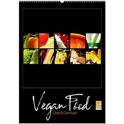 CALVENDO Vegan Food Kalender – Obst und Gemüse auf Schwarz (Wandkalender 2026 DIN A2 hoch), Monatskalender: Dekorativer Kalender für die Küche auf Schwarz. ( Lifestyle) CALVENDO Vegan Food Kalender – Obst und Gemüse auf Schwarz (Wandkalender 2026 DIN A2 hoch), Monatskalender: Dekorativer Kalender für die Küche auf Schwarz. ( Lifestyle)