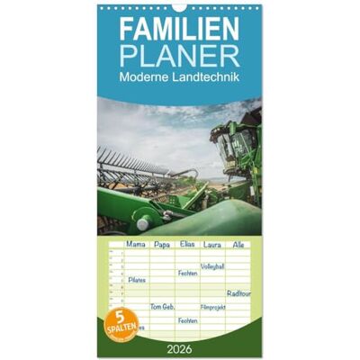 CALVENDO Familienplaner 2026 Moderne Landtechnik mit 5 Spalten (Wandkalender, 21 cm x 45 cm), : Dieser Kalender ist nicht nur ein praktischer ... Geschenk für Freunde ( Technologie) CALVENDO Familienplaner 2026 Moderne Landtechnik mit 5 Spalten (Wandkalender, 21 cm x 45 cm), : Dieser Kalender ist nicht nur ein praktischer ... Geschenk für Freunde ( Technologie)
