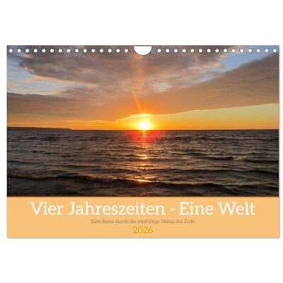CALVENDO Vier Jahreszeiten Eine Welt (Wandkalender 2026 DIN A4 quer), Monatskalender: Unser Jahreszeiten-Kalender entführt Sie auf eine visuelle ... atemberaubende Fotografie. ( Natur) CALVENDO Vier Jahreszeiten Eine Welt (Wandkalender 2026 DIN A4 quer), Monatskalender: Unser Jahreszeiten-Kalender entführt Sie auf eine visuelle ... atemberaubende Fotografie. ( Natur)