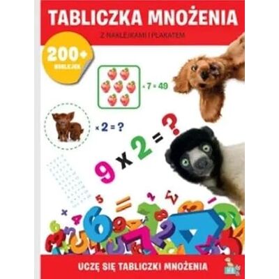 Creative Multiplikationsschild mit Aufkleber und Poster Creative Multiplikationsschild mit Aufkleber und Poster