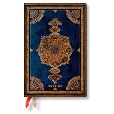 Orion Safavid Indigo (Safavid Binding Art) Mini 18-month Dayplanner 2024 Orion Safavid Indigo (Safavid Binding Art) Mini 18-month Dayplanner 2024