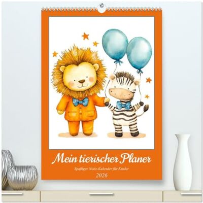 CALVENDO Mein tierischer Planer Spaßiger Notiz-Kalender für Kinder (hochwertiger Premium Wandkalender 2026 DIN A2 hoch), Kunstdruck in Hochglanz: Dein bunter ... Planung jeden Tag ( Spass) CALVENDO Mein tierischer Planer Spaßiger Notiz-Kalender für Kinder (hochwertiger Premium Wandkalender 2026 DIN A2 hoch), Kunstdruck in Hochglanz: Dein bunter ... Planung jeden Tag ( Spass)