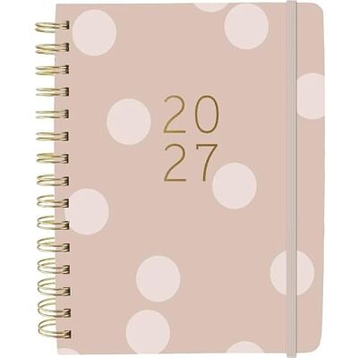 Plenty Gifts Terminplaner 2027-18-Monats-Kalender 2026–2027 Taupe Dots Spiralbindung Format S Wochenplaner Juli 2026 bis Dezember 2027-20,5 x 15,2 cm Plenty Gifts Terminplaner 2027-18-Monats-Kalender 2026–2027 Taupe Dots Spiralbindung Format S Wochenplaner Juli 2026 bis Dezember 2027-20,5 x 15,2 cm